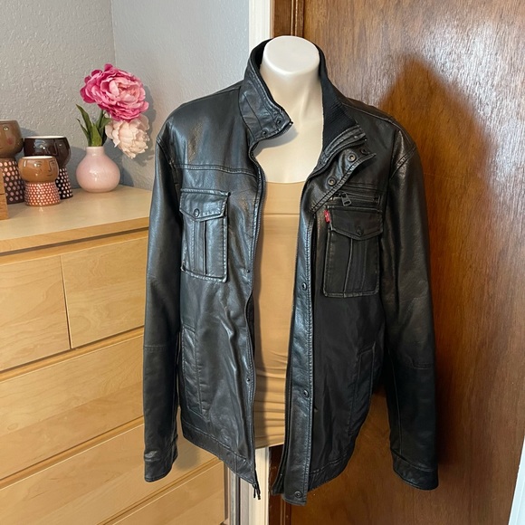 Levi’s Faux Leather Motorcycle Sherpa Jacket